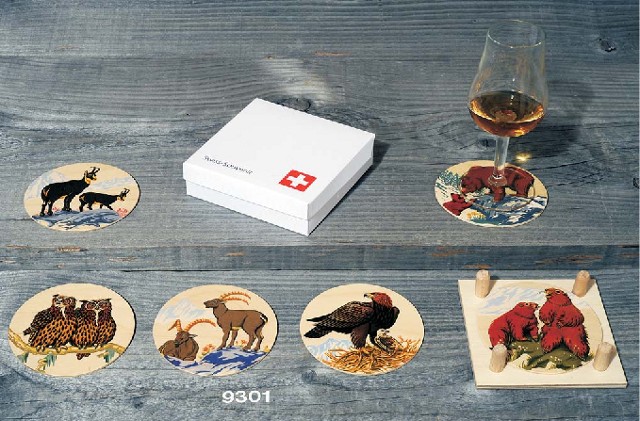 atelier fischer Untersätzli Alpentiere Adler Ansicht 2