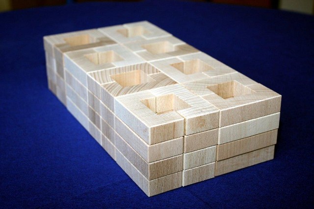Bruderhaus Diakonie Quaderbausteine Polybeutel Portal, 64 Teile, natur Ansicht 2