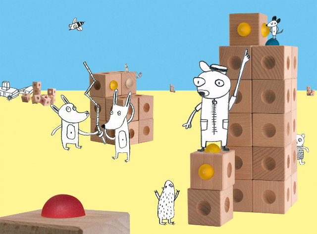 cuboro Babel, Holzversion Ansicht 2