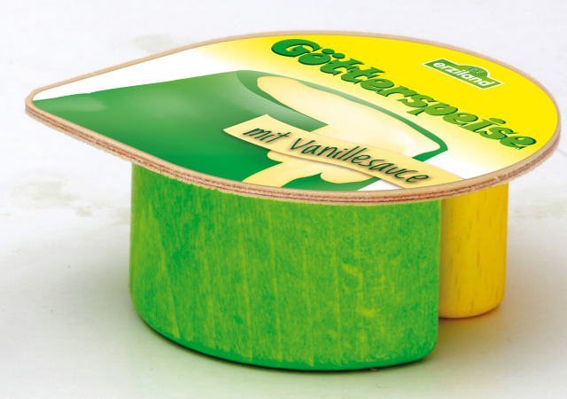 Erzi Grüne Götterspeise, mit Vanillesauce Ansicht 2