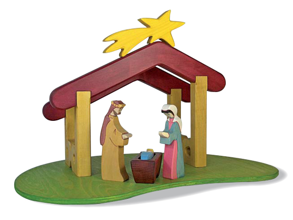 Holztiger Jesuskind 3 Ansicht 2