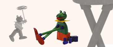 Kellner Quak der Frosch Ansicht 3