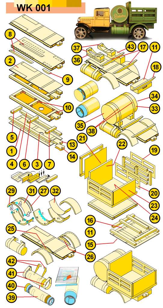 KOVAP Hawkeye Set Primator-Blechauto, mit 2 Ausschneidebögen Ansicht 2
