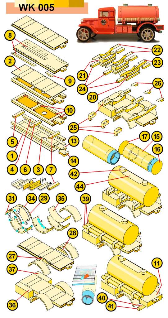 KOVAP Hawkeye Set Feuerwehr, 2 Blechautos, mit 4 Ausschneidebögen Ansicht 2