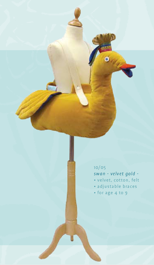 Savo & pomelina Schwan, Samt, gold Ansicht 2