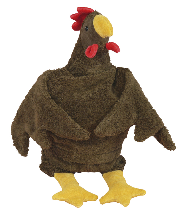 SENGER Tierpuppen Huhn, groß, braun Ansicht 2