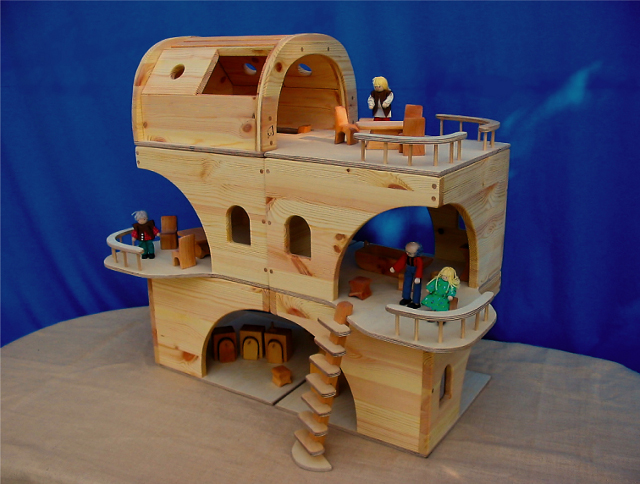 Verneuer Rundum-Puppenhaus Obergeschoß Ansicht 3 Verneuer Rundum-Puppenhaus Obergeschoß Ansicht 3