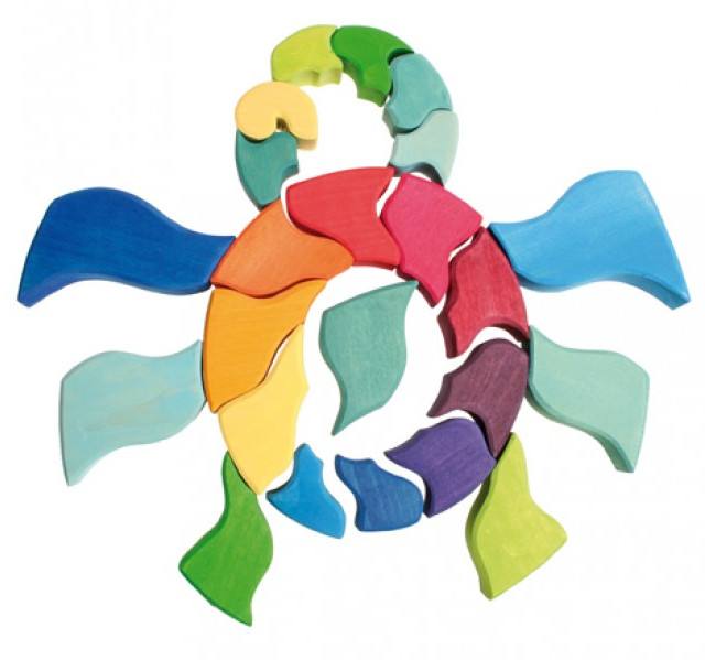 GRIMMs Legespiel Ammonit Schnecke Ansicht 2 GRIMMs Legespiel Ammonit Schnecke Ansicht 2
