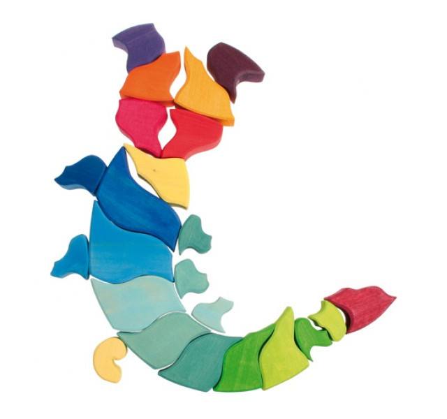 GRIMMs Legespiel Ammonit Schnecke Ansicht 2 GRIMMs Legespiel Ammonit Schnecke Ansicht 2