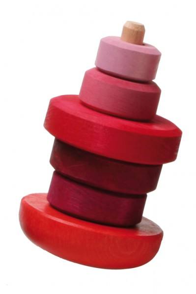 GRIMMS Scheibenturm Steh-auf, klein, rosa Ansicht 2 GRIMMS Scheibenturm Steh-auf, klein, rosa Ansicht 2
