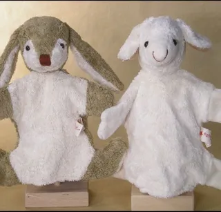 Kallisto Handpuppe Hase Benni, braun, vegan Kallisto Handpuppe Hase Benni, braun, vegan