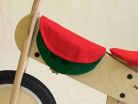 KOKUA LIKEaBIKE Rahmentasche rot / tannengrün KOKUA LIKEaBIKE Rahmentasche rot / tannengrün