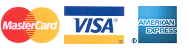 MasterCard, Visa und American Express Kreditkartenzahlung