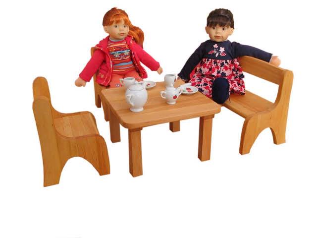 Verneuer Puppentisch, Erle Ansicht 2 Verneuer Puppentisch, Erle Ansicht 2