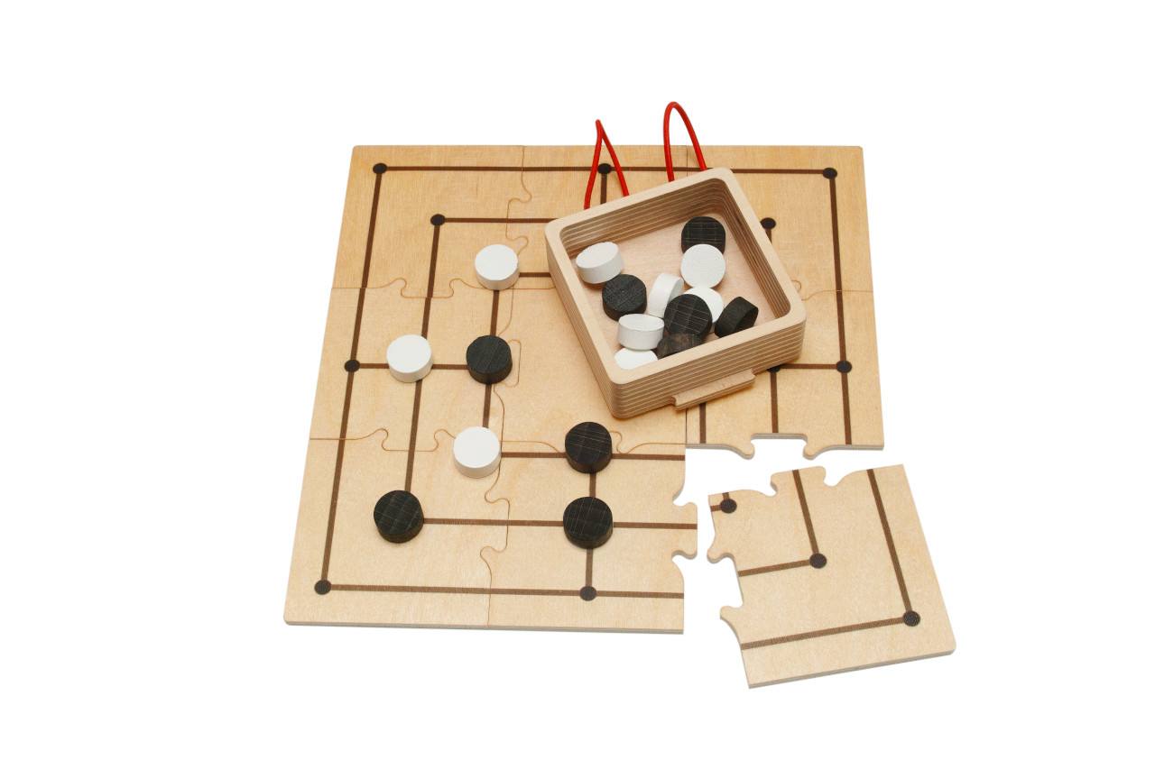 Weizenkorn Pocketgame Mühle, bedruckt Ansicht 2 Weizenkorn Pocketgame Mühle, bedruckt Ansicht 2