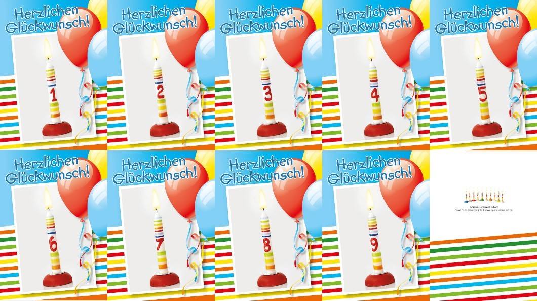 ahrens Glückwunschkarten Sortiment