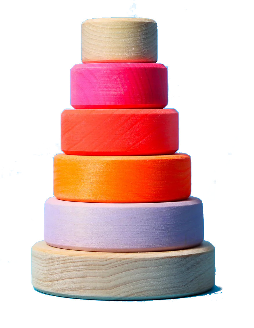 GRIMMs Scheibenturm, neonpink, klein