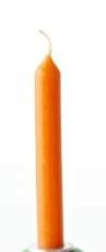 ahrens Kerze, durchgefärbt, orange (alte Nummer)