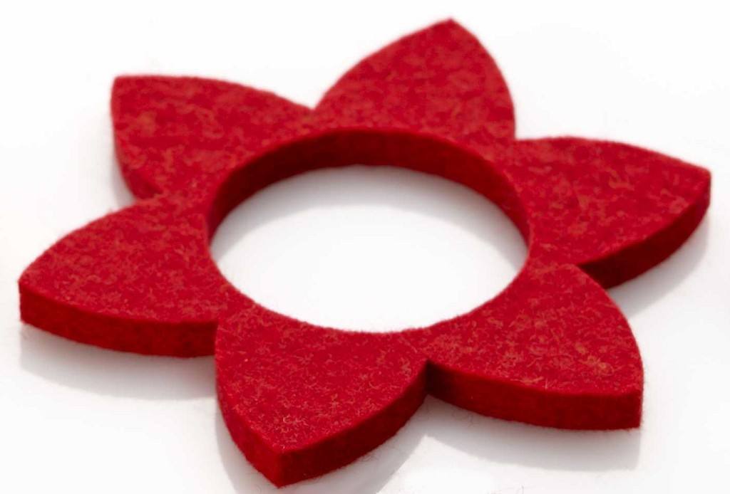 ahrens Deko-Set Blume, rot