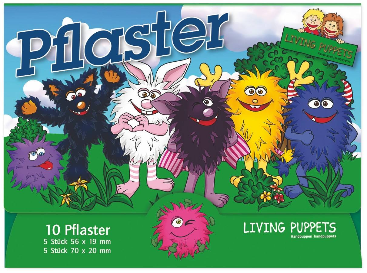 LIVING PUPPETS Pflasterbriefchen Monster!