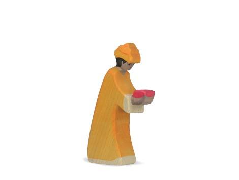 Holztiger Figur Melchior 3 – Handbemaltes Holzspielzeug, Aus Ahorn