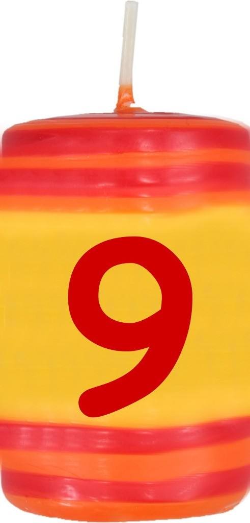 ahrens Geburtstagskerze Zahl 9