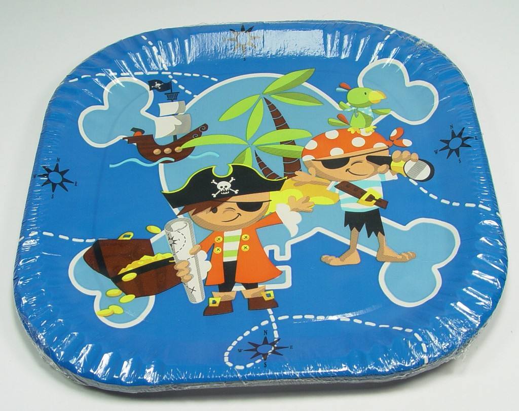 ahrens Partyteller Pirat, rund, 22 cm AL12