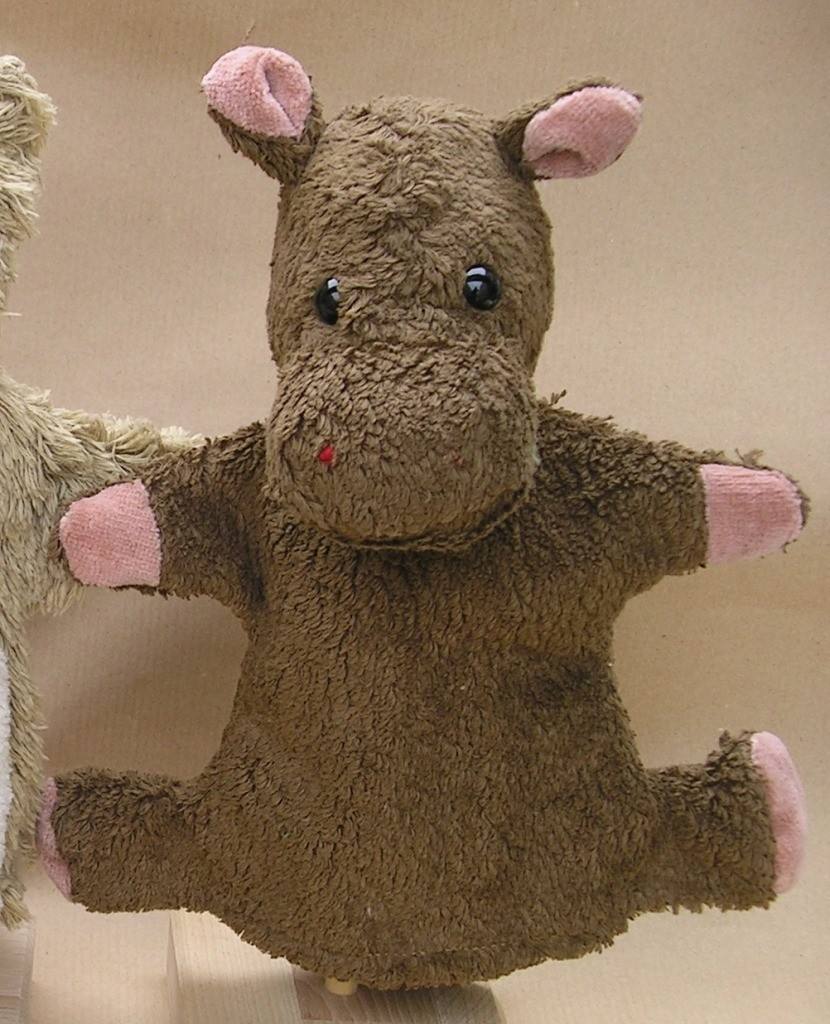 Kallisto Handpuppe Nilpferd, braun, vegan AL24 Kallisto Handpuppe Nilpferd, braun, vegan AL24