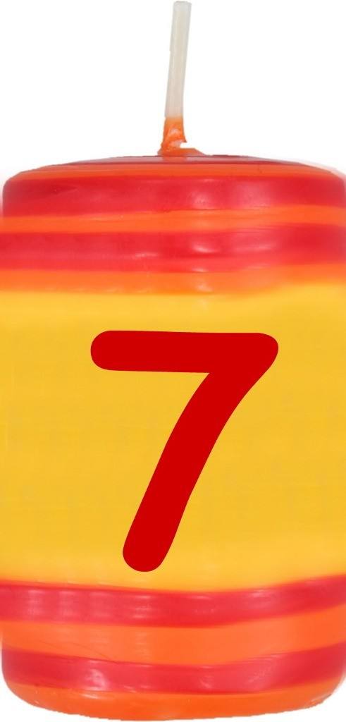 ahrens Geburtstagskerze Zahl 7