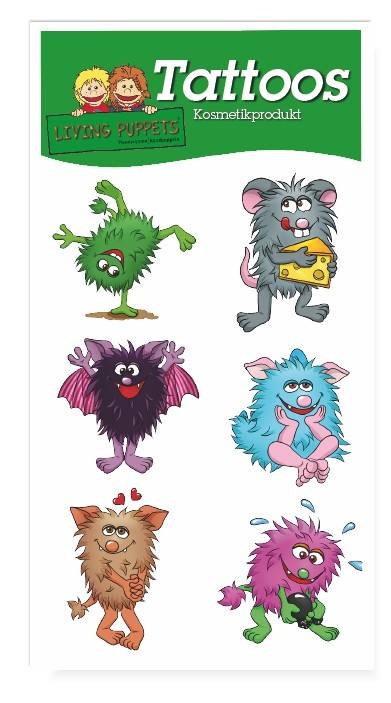 LIVING PUPPETS Tattoos Flausi und Freunde AL24
