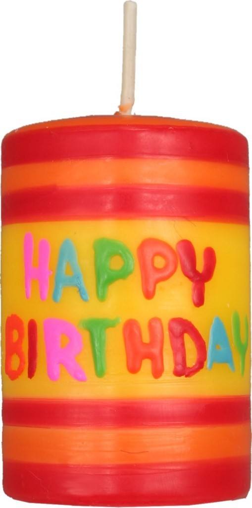 ahrens Stumpenkerze Happy Birthday