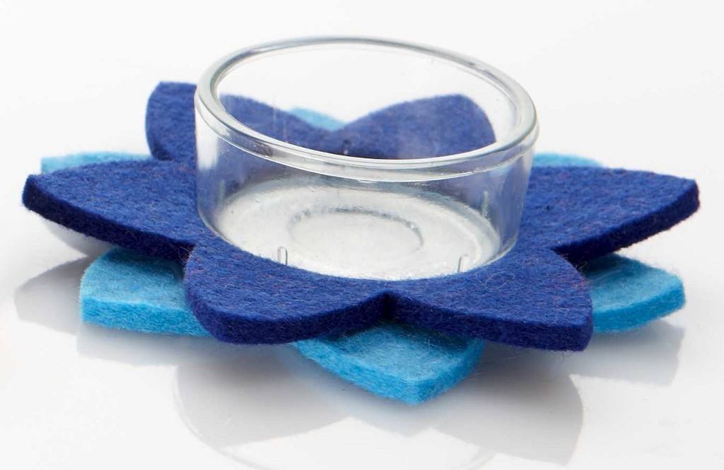 ahrens Deko-Set Blume, türkis/blau