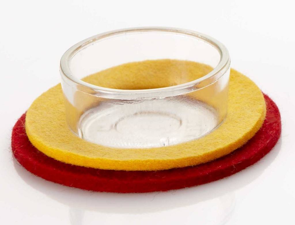 ahrens Deko-Set Ring, gelb/rot