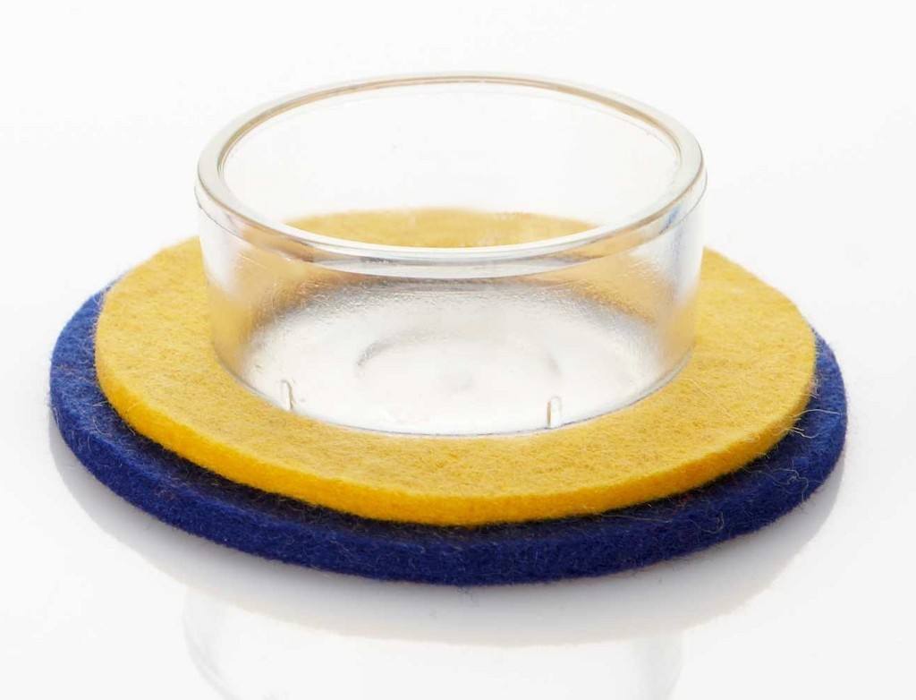 ahrens Deko-Set Ring, gelb/blau